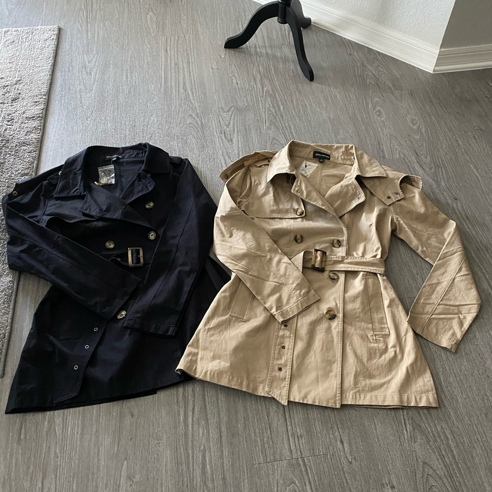Zenana Outfitters Tan Trench Coat NWOT